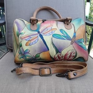 Anuschka Dragonfly Satchel